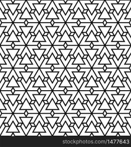 Seamless geometric pattern based on traditional Japanese Kumiko ornament. Seamless pattern based on Japanese Kumiko ornament