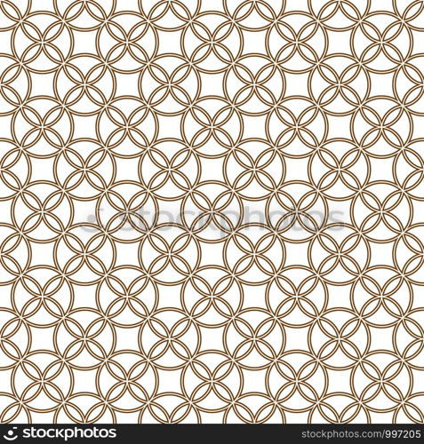 Seamless geometric pattern brown doubled lines on a white background.. Seamless geometric pattern . Brown lines. Average thickness.