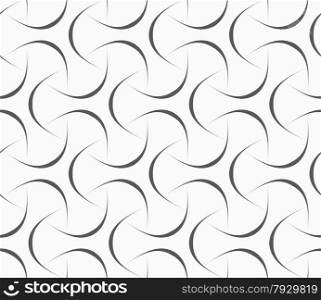 Seamless geometric pattern. Gray abstract geometrical design. Flat monochrome design.Monochrome abstract linear tetrapods.