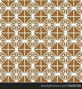 Seamless geometric pattern, great design for any purpose.Pattern background vector.Thick lines.Gold and white.Japanese style Kumiko.. Seamless geometric pattern in golden and white.Japanese style Kumiko.