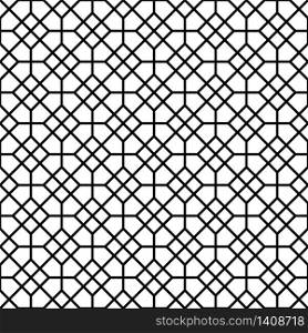 Seamless geometric pattern, great design for print, lasercutting, engraving,wrapping.Pattern background vector.Black and white.Average thickness. Seamless geometric pattern in black and white .Japanese style Kumiko.