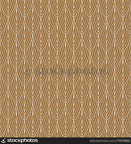 Seamless geometric pattern in style art deco.Brown color background.Fine lines.. Seamless geometric pattern in style art deco.