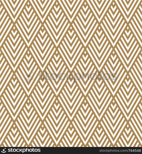 Seamless geometric pattern in style art deco.Brown color.Thick lines.. Seamless geometric pattern in style art deco.