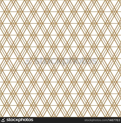 Seamless geometric pattern inspired by Japanese Kumiko ornament.For template,fabric,textile,wrapping paper,laser cutting and engraving. Japanese pattern background vector.Average thickness lines.. Seamless geometric pattern inspired by Japanese Kumiko ornament.
