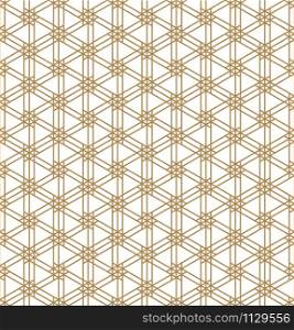 Seamless geometric pattern inspired by Japanese woodworking style Kumiko zaiku.For template,fabric,textile,wrapping paper,laser cutting and engraving.Average thickness lines.. Seamless geometric pattern inspired by Japanese woodworking style Kumiko zaiku.
