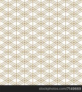 Seamless geometric pattern inspired by Japanese woodworking style Kumiko zaiku.For template,fabric,textile,wrapping paper,laser cutting and engraving.Average thickness lines.. Seamless geometric pattern inspired by Japanese woodworking style Kumiko zaiku.