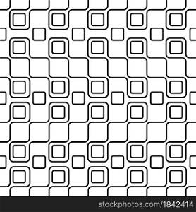 Seamless geometric pattern of lines and squares for textures, textiles and simple backgrounds. Scalable vector graphics