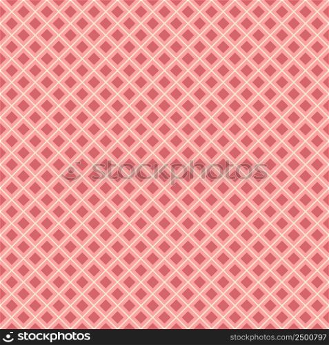 Seamless geometric pattern of squares in pink and red for texture, textiles, banners and simple backgrounds