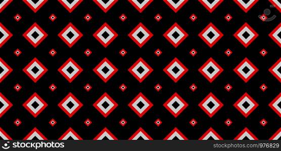 Seamless geometric pattern. Red and black colors are Modern casual colors. Ideal for textiles, packaging, paper printing, simple backgrounds and texture.