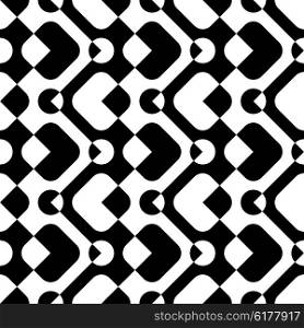 Seamless Geometric Pattern. Vector Black and White Texture. Seamless Geometric Pattern
