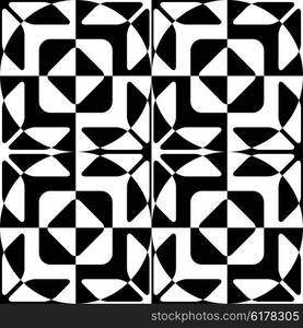 Seamless Geometric Pattern. Vector Black and White Texture. Seamless Geometric Pattern