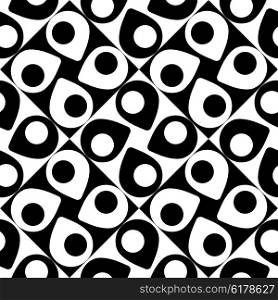 Seamless Geometric Pattern. Vector Black and White Texture. Seamless Geometric Pattern