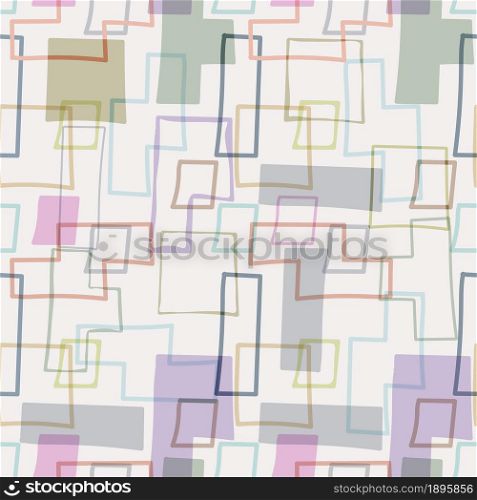seamless geometric pattern with abstract shapes for texture, textiles, banners and creative design. Flat style.