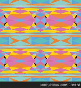 Seamless geometric pattern with colorful elements, vector background.. Seamless colourful pattern geometric backgrounds vector design