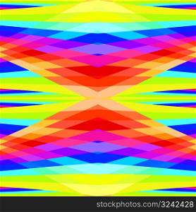 seamless geometric rainbow pattern vector illustration