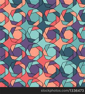 Seamless geometric vector pattern, modern colors, geometric shapes. Stock vector panel.