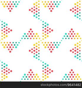 Seamless geometrical circle pattern background Vector Image