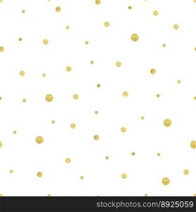 Seamless gold pattern vector image