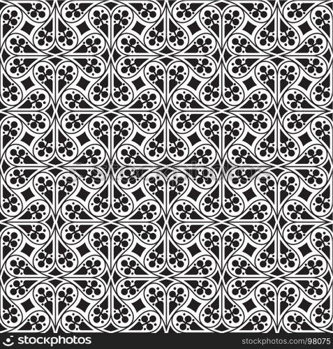 Seamless gothic background. Vector background.