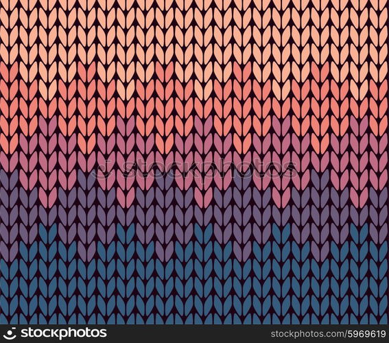 Seamless gradient knitted pattern
