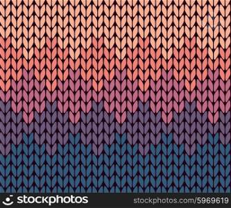 Seamless gradient knitted pattern