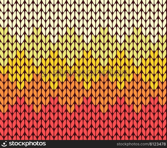 Seamless gradient knitting pattern