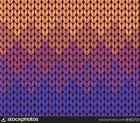 Seamless gradient knitting pattern