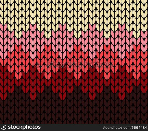 Seamless gradient knitting pattern