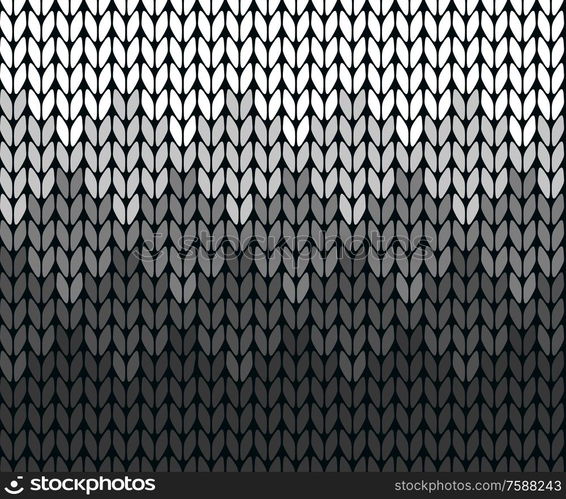 Seamless gradient knitting vector pattern