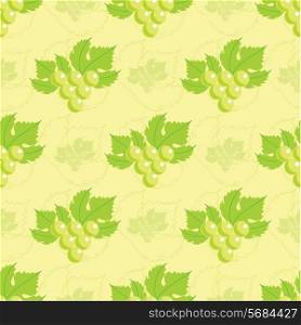 Seamless grapes pattern