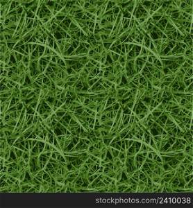 Seamless green grass close up, vector background texture green grass