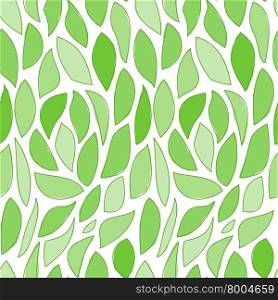 Seamless Green Leaves Pattern