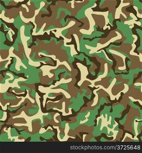 Seamless green, yellow and brown camouflage pattern.