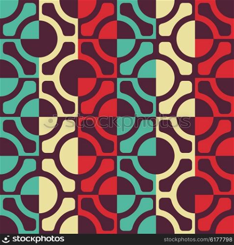 Seamless Grid Pattern. Abstract Colorful Background. Vector Regular Texture. Seamless Grid Pattern