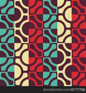 Seamless Grid Pattern. Abstract Colorful Background. Vector Regular Texture. Seamless Grid Pattern