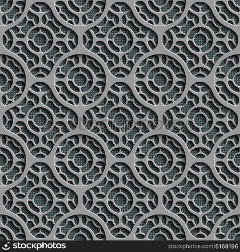 Seamless Grid Pattern. Abstract Gray Background. Vector Regular Texture. Seamless Grid Pattern