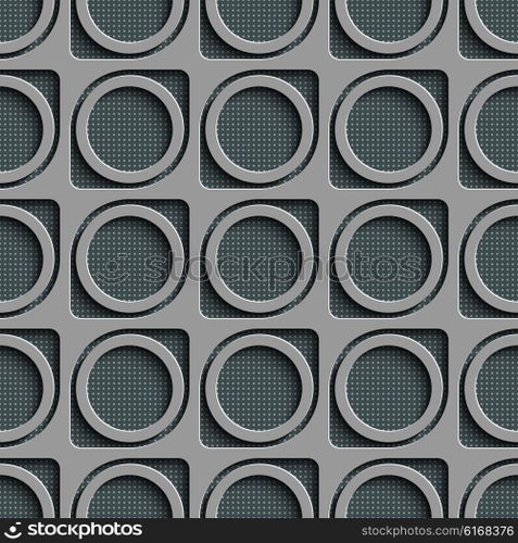 Seamless Grid Pattern. Abstract Gray Background. Vector Regular Texture. Seamless Grid Pattern