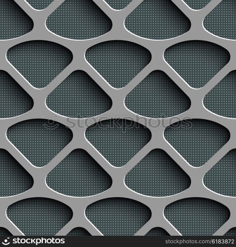 Seamless Grid Pattern. Abstract Gray Background. Vector Regular Texture. Seamless Grid Pattern