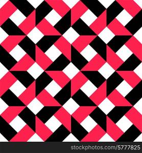 Seamless Grid Pattern. Seamless Grid Pattern. Vector Black and Red Background. Regular Texture
