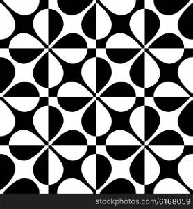 Seamless Grid Pattern. Vector Geometric Background. Regular Black and White Texture. Seamless Grid Pattern