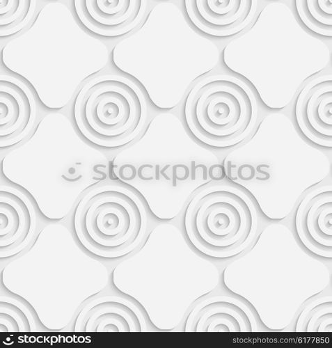 Seamless Grid Pattern. Vector Soft Background. Regular White Texture. Seamless Grid Pattern