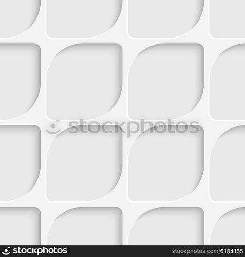 Seamless Grid Pattern. Vector Soft Background. Regular White Texture. Seamless Grid Pattern
