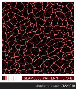 Seamless grid texture. Stylized pattern of mesh, net, vein or organic structure. Vector design. Random sponginess surface.. Seamless grid texture. Stylized vector pattern of mesh, net, vein or organic structure.