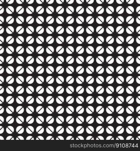 seamless half circle grid  pattern. Split circle texture vector background.