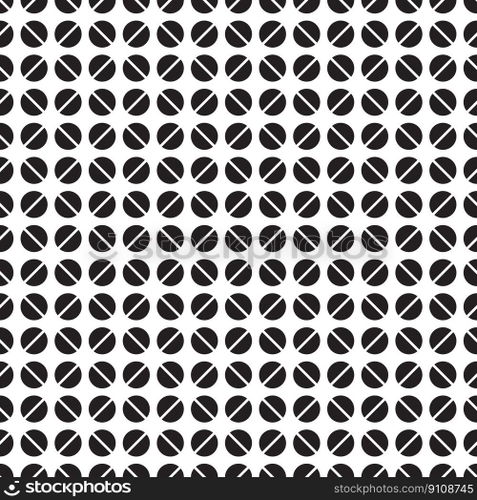 seamless half circle grid  pattern. Split circle texture vector background.
