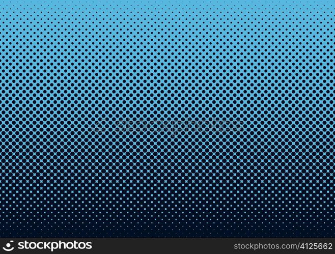 Seamless halftone dot pattern background with blue