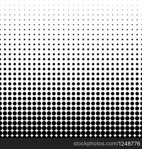 Seamless halftone vector background.Filled with black circles .Average fade out.29 elements in height.. Seamless halftone vector background.Average fade out.Black circles.