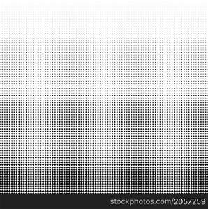 Seamless halftone vector background.Filled with black squares .Long fade out. 162 figures in height.. Seamless halftone vector background.Filled with black squares .