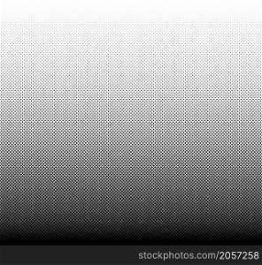 Seamless halftone vector background.Filled with black squares .Long fade out. 191 figures in height.. Seamless halftone vector background.Filled with black squares .