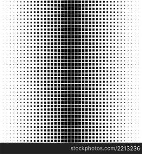 Seamless halftone vector background.Filled with black squares. Short fade out.Ray method. Seamless halftone vector background.Filled with black squares .